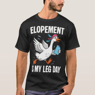 Camiseta La Fuga Es Mi Día De Pierna Tonta Gansa Rbt Compor
