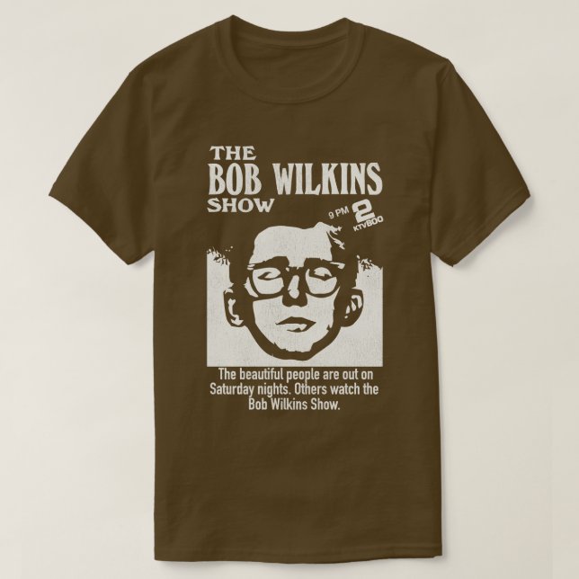 Camiseta La función Bob Wilkins Show Horror Host Creature (Diseño del anverso)