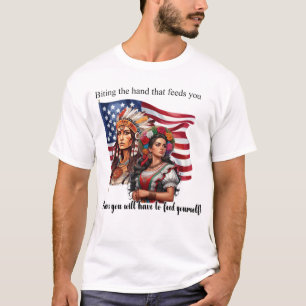 Camiseta La Fusión Nativo Americana/Mexicana _ Manos que Al