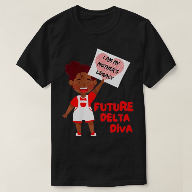 Camiseta La futura diversidad del Delta de la Sororidad Neg (Diseño del anverso)