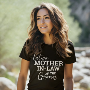 Camiseta La futura madre en la ley de Groom BV Boda