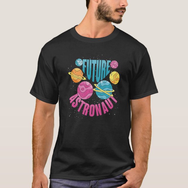 Camiseta La galaxia de la ciencia espacial planea el futuro (Anverso)