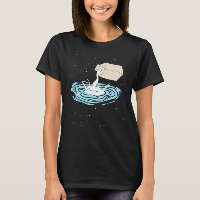 Camiseta La galaxia de la vía láctea en la ciencia espacial (Anverso)
