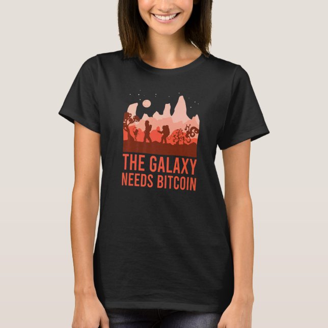 Camiseta La galaxia necesita el planeta espacial gráfico Bi (Anverso)