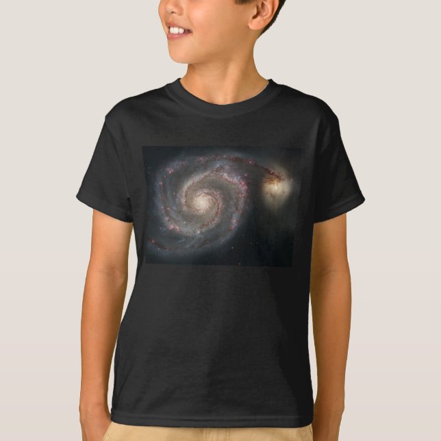 Camiseta La galaxia Whirlpool M51 y la compañera en el espa (Anverso)