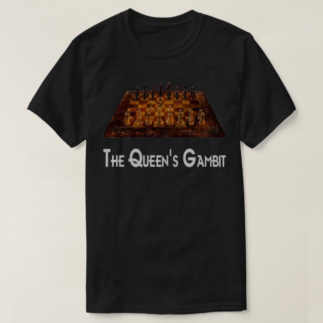 Camiseta La gambita de la reina  (Diseño del anverso)