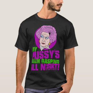 Camiseta La gata de la Sra Slocombe ha estado jadeando toda