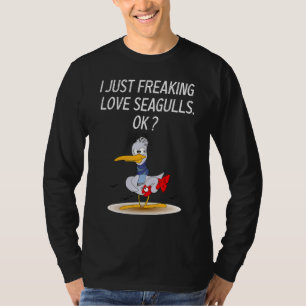Camiseta La gaviota linda con la gaviota que me encanta el 
