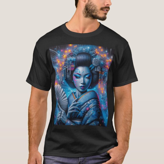 Camiseta La geisha des nuits bleuté (Anverso)