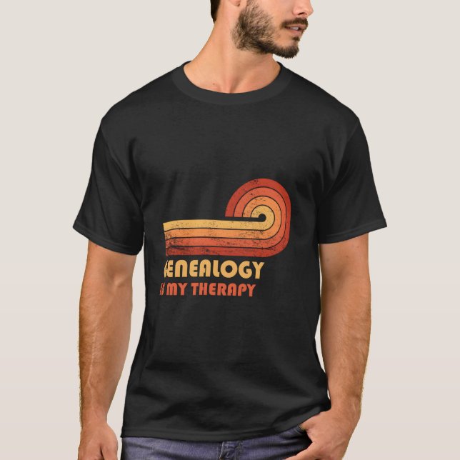 Camiseta La genealogía es mi terapia (Anverso)