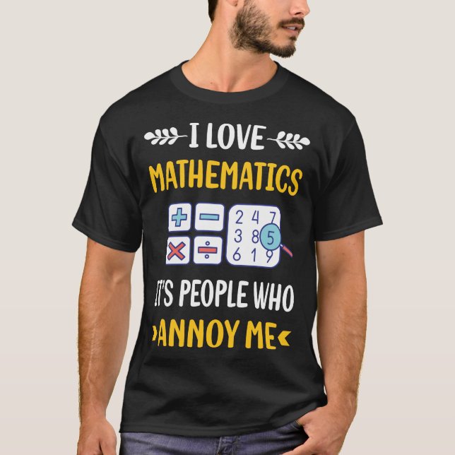 Camiseta La gente anota las matemáticas (Anverso)
