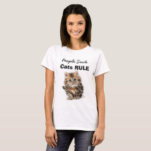 Camiseta La Gente Apesta, Los Gatos Mandan