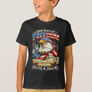 Camiseta La gente bandera americana 250 años orgullo patrió