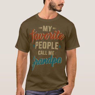 Camiseta La gente favorita me llama abuelo vintage por padr