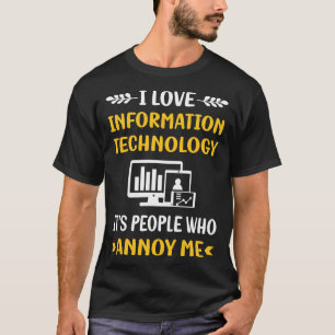 Camiseta La gente lamenta la tecnología de la información