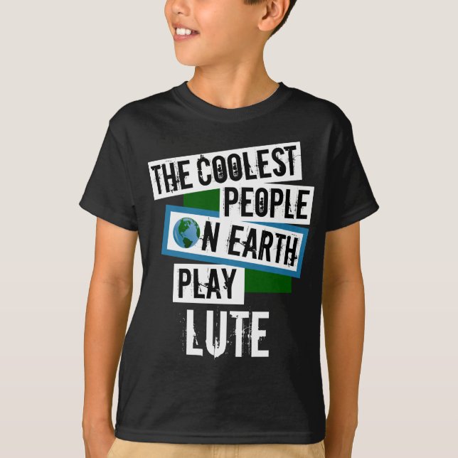 Camiseta La gente más fresca en el laúd del juego de la (Anverso)