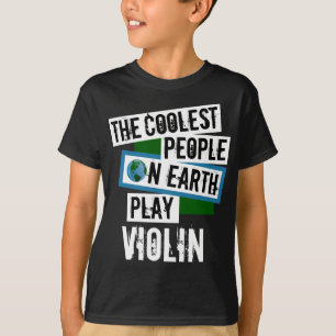 Camiseta La gente más fresca en el violín del juego de la