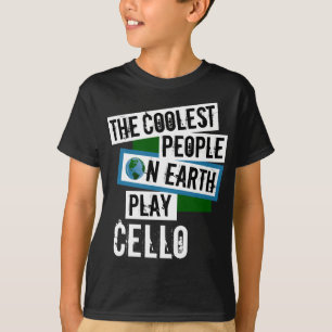 Camiseta La gente más fresca en el violoncelo del juego de