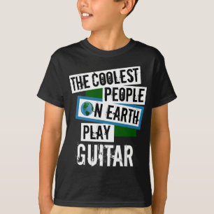 Camiseta La gente más fresca en la guitarra del juego de l