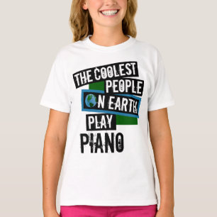 Camiseta La gente más fría de la Tierra juega al piano