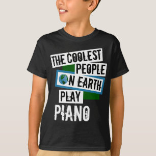 Camiseta La gente más fría de la Tierra juega al piano