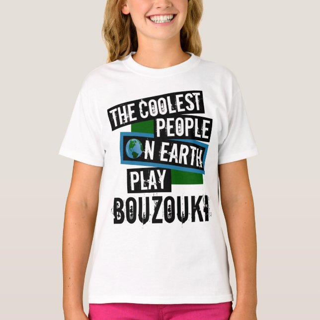 Camiseta La gente más fría de la Tierra toca Bouzouki (Anverso)