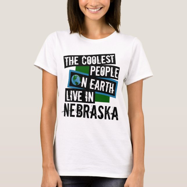 Camiseta La gente más fría de la Tierra vive en Nebraska (Anverso)