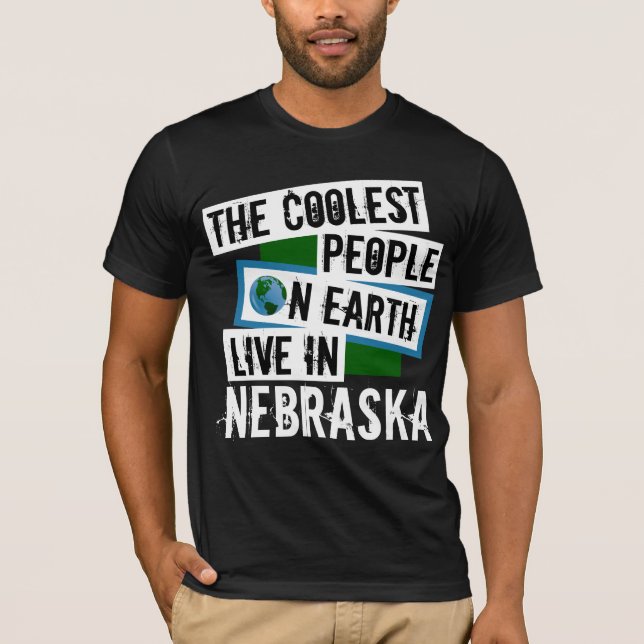 Camiseta La gente más fría de la Tierra vive en Nebraska (Anverso)