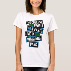 Camiseta La Gente Más Genial de la Tierra Vive en Highland 