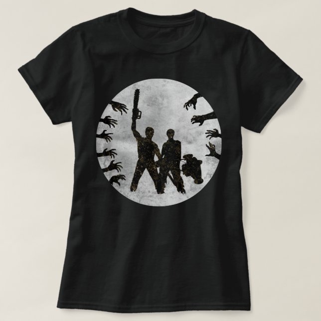 Camiseta La gente me llama película de terror sobre el mal  (Diseño del anverso)