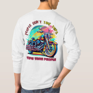 Camiseta La gente no hace viajes: bicicleta de estilo retro