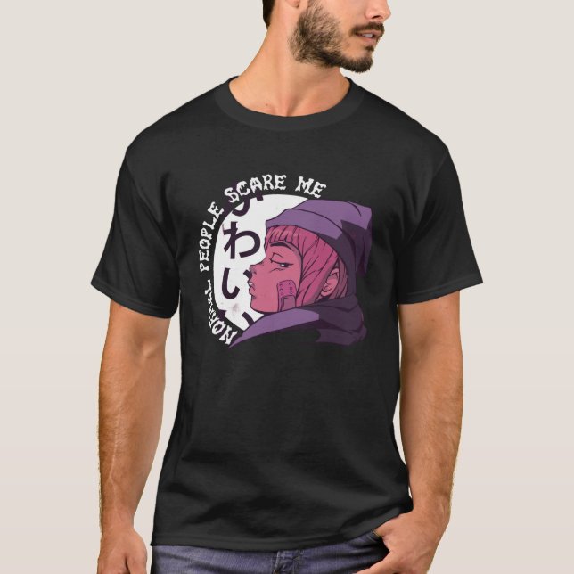Camiseta La gente normal me asusta (Anverso)