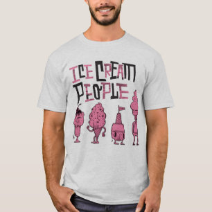 Camiseta La gente "rosa del helado embroma "