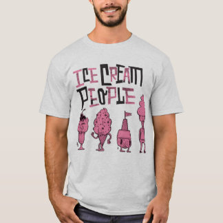 Camiseta La gente "rosa del helado embroma "