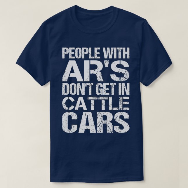 Camiseta La gente sarcástica y divertida con ARs no se pone (Diseño del anverso)