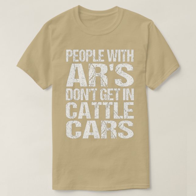 Camiseta La gente sarcástica y divertida con ARs no se pone (Diseño del anverso)