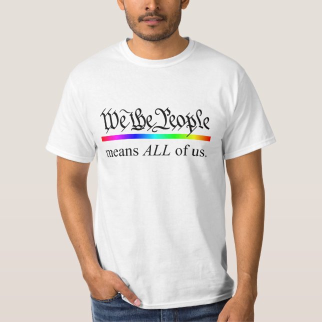 Camiseta La gente significamos todos nosotros. (Anverso)
