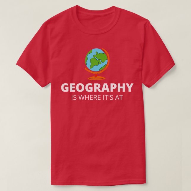 Camiseta La Geografía Es Donde Está (Diseño del anverso)