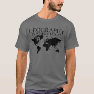 Camiseta La geografía es donde está el profesor de geografí