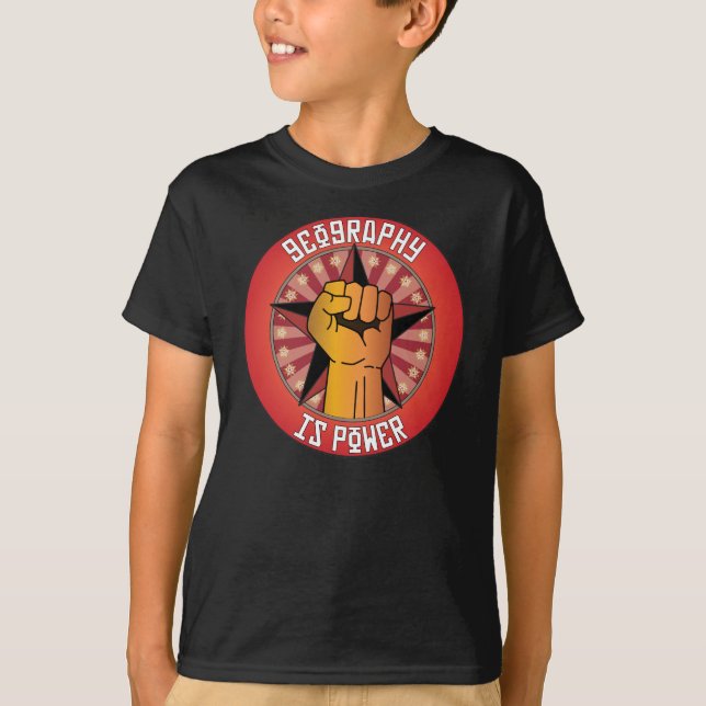 Camiseta La geografía es poder (Anverso)