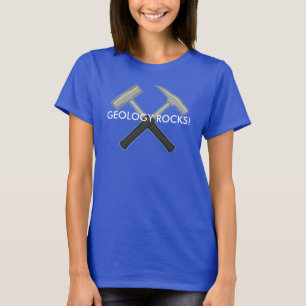 Camiseta ¡La geología es genial! Logotipo de martillo de ge