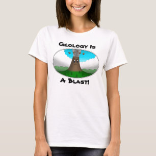 Camiseta La geología es un éxito! Volcán enfadado