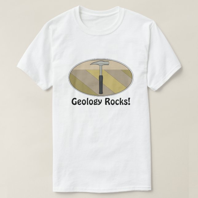 Camiseta ¡La geología roca! (Diseño del anverso)