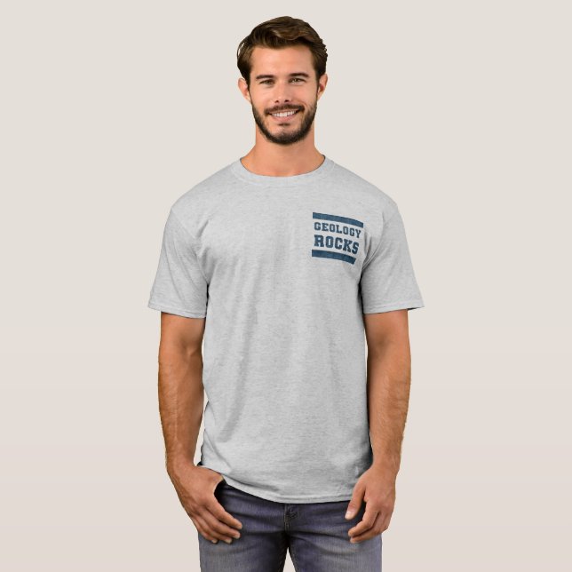 Camiseta ¡La geología roca! (Anverso completo)