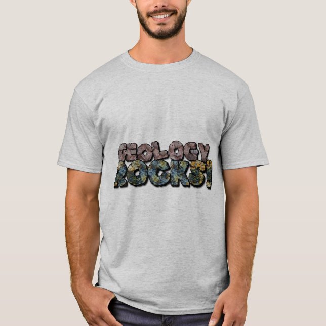 Camiseta ¡La geología roca! Nerd Geek Science Humor (Anverso)