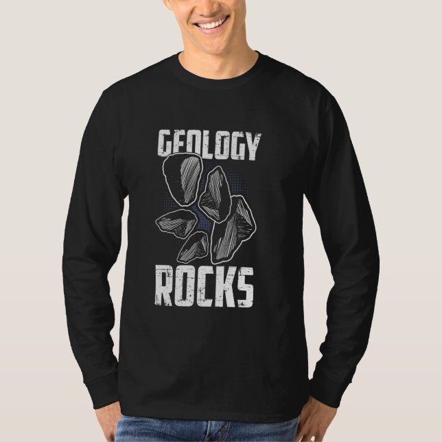 Camiseta La geología sacude la divertida ciencia geológica (Anverso)
