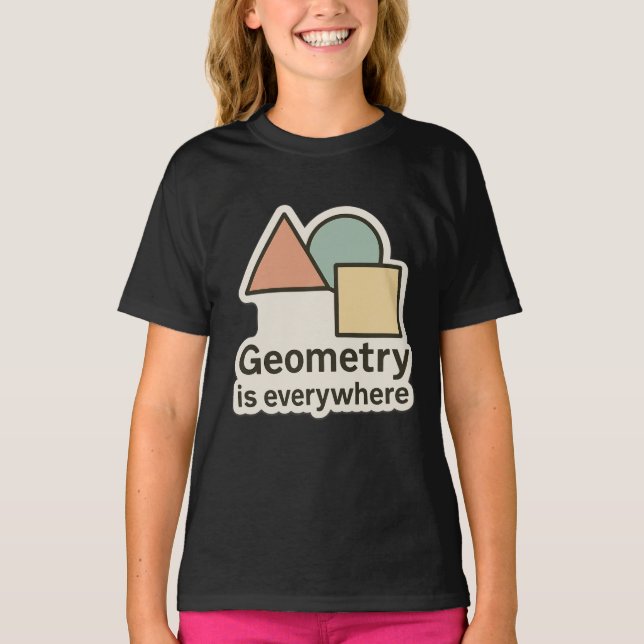Camiseta La Geometría Está Por Todas Partes Pegatina - Form (Anverso)