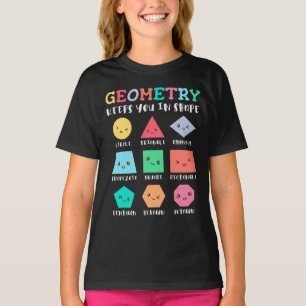 Camiseta La geometría le mantiene en forma, formas geométri