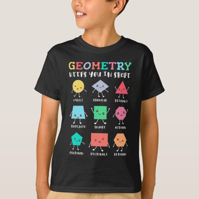 Camiseta La geometría te mantiene en forma - Humor matemáti (Anverso)