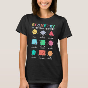 Camiseta La geometría te mantiene en forma - Humor matemáti